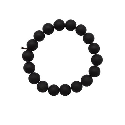 Kunst Sammlern Natürliche 10mm Schwarze Bian Stein Perlen Armbänder für Männer und Frauen