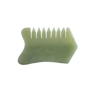 100% natürlicher Xiuyan Jade Kamm für Körper Kopfhaut Pflege Massagetool SPA Akupunktur Entspannungstherapie Behandlung