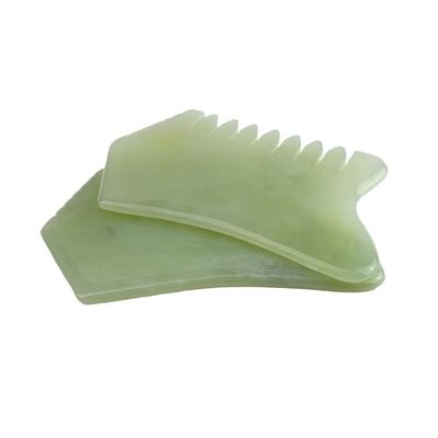 100% natürlicher Xiuyan Jade Kamm für Körper Kopfhaut Pflege Massagetool SPA Akupunktur Entspannungstherapie Behandlung