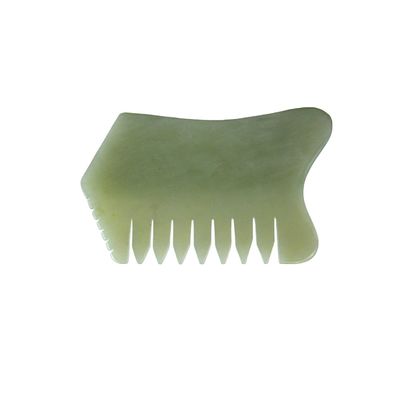 100% natürlicher Xiuyan Jade Kamm für Körper Kopfhaut Pflege Massagetool SPA Akupunktur Entspannungstherapie Behandlung