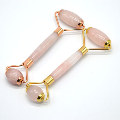 Gesundheit und Schönheit Rose Quarz Jade Guasha Massage Roller Anti-Falten Jade Roller Gua Sha für eine verbesserte Hautpflege Routine
