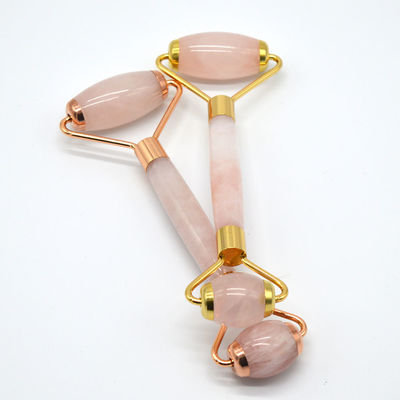 Gesundheit und Schönheit Rose Quarz Jade Guasha Massage Roller Anti-Falten Jade Roller Gua Sha für eine verbesserte Hautpflege Routine