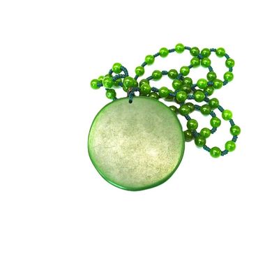 Feng-Shui-Stil Regionalmerkmal Naturgrün Großer Jade Happy Buddha Anhänger Halskette mit Ketten