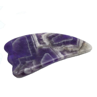 9.5*5.5cm Naturstein Gua Sha Werkzeug Rose Quarz/Amethyst/Weißer Jade Massagetool für Körpermassage