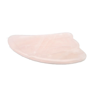 9.5*5.5cm Naturstein Gua Sha Werkzeug Rose Quarz/Amethyst/Weißer Jade Massagetool für Körpermassage