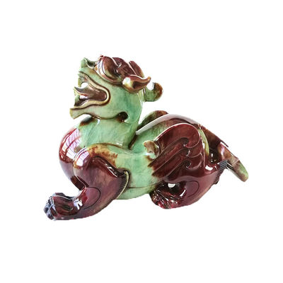 Feng Shui-Stil Natürliche Jade Schnitzerei Pixiu Statue perfekt für die Dekoration Ihres Hauses