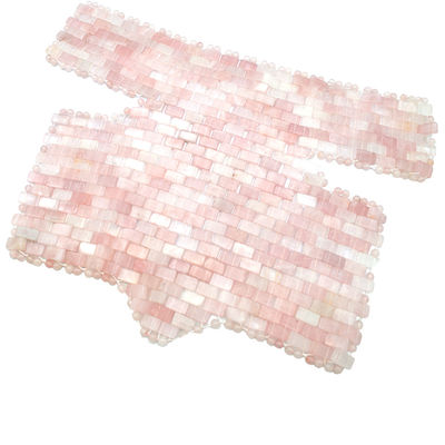Zuhause Bewegung SPA Rosa Naturmaske Jade Hals Brustdecke Rose Quarz Jade Kühlung Schlafmassage Therapie Für Schönheit