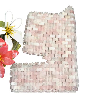 Zuhause Bewegung SPA Rosa Naturmaske Jade Hals Brustdecke Rose Quarz Jade Kühlung Schlafmassage Therapie Für Schönheit