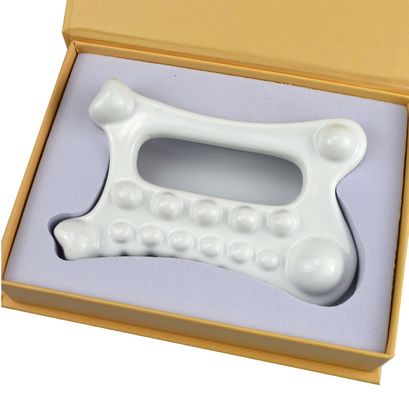 Personalisiertes Logo erhältlichd Koreanische Schönheitsprodukte Gesicht Haut Kopf Kopfhaut Hand Fuß Keramik Gesundheitsmittel Guasha Massager