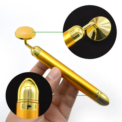 6000 Mal/min Massage Häufigkeit 24K Gold Gesichtsschönheitsbar Gesicht und Augen Schönheit Zauberstange Gesichtsmassager mit Funktion