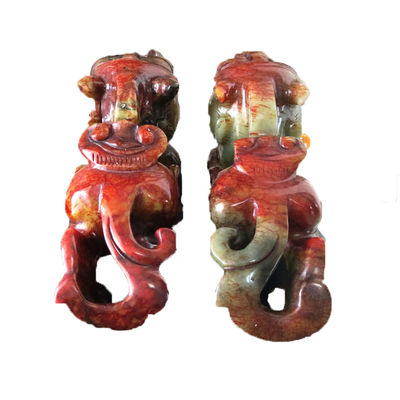 Quarz Kristall Jade Pixiu Grüne Statue für Zuhause Geschenk 20 cm Edelstein Feng Shui Gravur Figur geschnitzt Heimdekoration Liebe