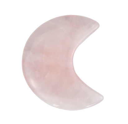 2024 Rose Quarz Mini Gua Sha Stein Halbmond Form Guasha Stein Antike Nachahmung Stil Bequem für Gesichtsmassage