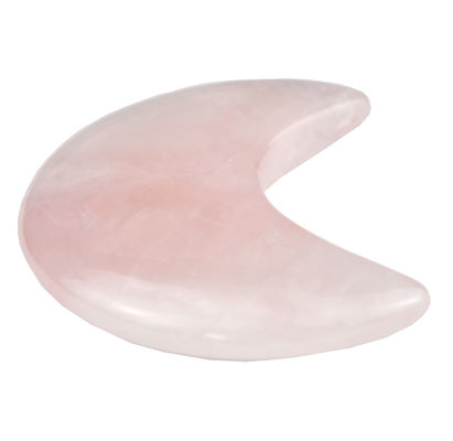 2024 Rose Quarz Mini Gua Sha Stein Halbmond Form Guasha Stein Antike Nachahmung Stil Bequem für Gesichtsmassage