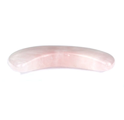 2024 Rose Quarz Mini Gua Sha Stein Halbmond Form Guasha Stein Antike Nachahmung Stil Bequem für Gesichtsmassage