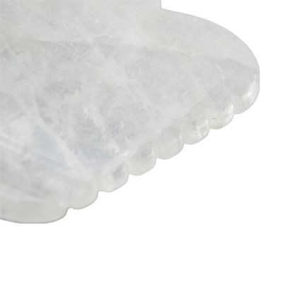 Klares Quarz Gua Sha Massagebrett Stein Naturkristall Guasha Heilstein Gesichtsschönheit Körper Spa Werkzeug für Körpermassage