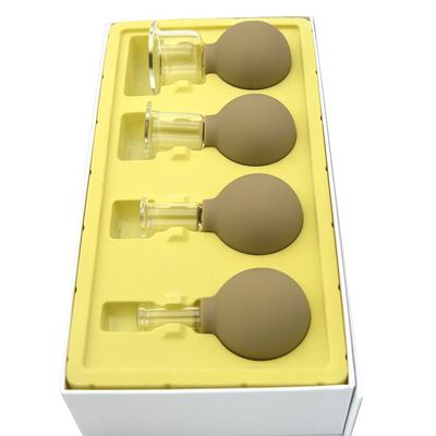 96mm Höhe Chinesische traditionelle Glasbecher Massage Therapie Vakuum Becher Ausrüstung Set Kit für Rücken Schulter Bein Körper