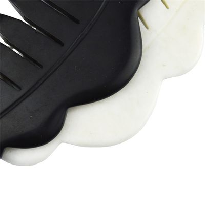 Ein individuelles Logo ist erhältlich und 2024 Chinesisch Naturweiß Jade Gua Sha Schrauben Kamm Guasha Stein Kopf Spa Massager Schrauben
