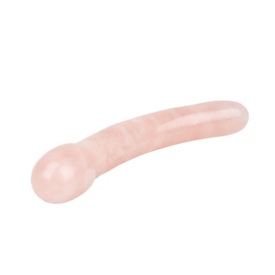 Entspannende Rose Quarz Körpermassage Yoni Stick Handgefertigt für natürliche Körperentspannung und musikalische Funktion