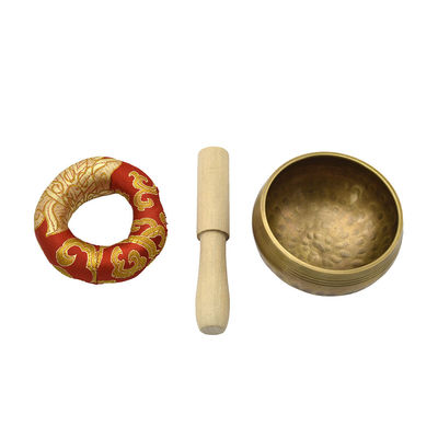 Natürliche Messing Nepal Singing Bowl Set für Meditation und Yoga Authentischer nepalesischer Klang