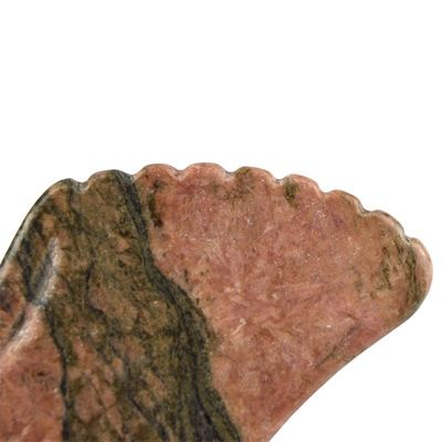 Handmassager Naturrhodonit Jaspischer Stein Gua Sha Schraubbrett Guasha Gesichtsschönheit Körpermassage Werkzeug Hautpflege Entspannung