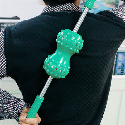 PVC starke magnetische doppelte Kugel Rücken Massager Körper Meridian Massage Roller Handbuch Acupoint Stick professionellen Service Vorteil