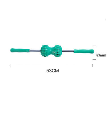 PVC starke magnetische doppelte Kugel Rücken Massager Körper Meridian Massage Roller Handbuch Acupoint Stick professionellen Service Vorteil