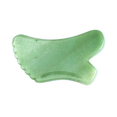 Körpermassage für Hautpflege Natürliche Grüne Aventurin Jade Gua Sha Custom Logo Guasha Gesichtsschönheitsmittel zum Verringern von Falten
