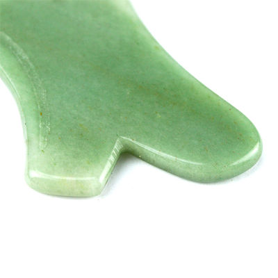 Körpermassage für Hautpflege Natürliche Grüne Aventurin Jade Gua Sha Custom Logo Guasha Gesichtsschönheitsmittel zum Verringern von Falten