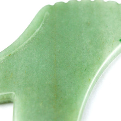 Körpermassage für Hautpflege Natürliche Grüne Aventurin Jade Gua Sha Custom Logo Guasha Gesichtsschönheitsmittel zum Verringern von Falten