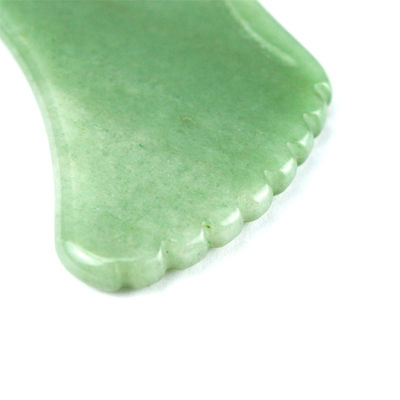 Körpermassage für Hautpflege Natürliche Grüne Aventurin Jade Gua Sha Custom Logo Guasha Gesichtsschönheitsmittel zum Verringern von Falten