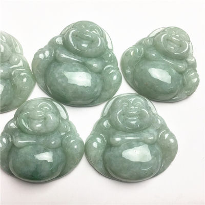 Dekoration Jade Buddha Schnitzende Anhänger für Halskette Lachender Buddha Online