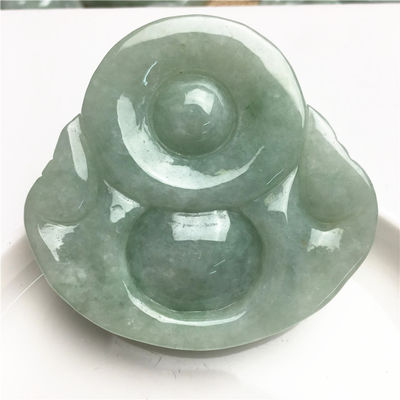 Dekoration Jade Buddha Schnitzende Anhänger für Halskette Lachender Buddha Online
