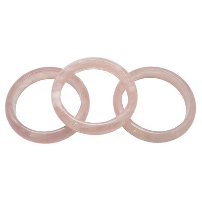 Kristallquarz Rose Armbänder Echte rosa Armbänder Runde Form Hochzeitsgeschenke für Frauen und Männer