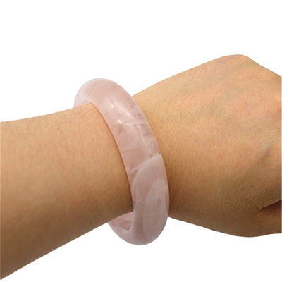Kristallquarz Rose Armbänder Echte rosa Armbänder Runde Form Hochzeitsgeschenke für Frauen und Männer