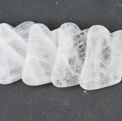 Klares Quarz Gua Sha Schraubbrett für Gesichtshals Ganzkörper Hautmassage Muskelmassage Funktionalität