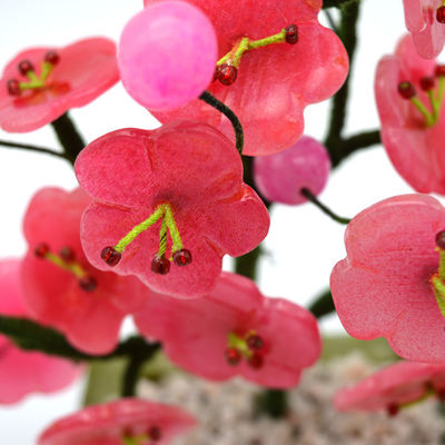 Technik geschnitzte Jade Pflaumenbaum Volkskunst Jade Blumen Schnitzereien Edelstein Baum für die Wohnkultur
