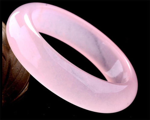 Kunst Sammlerfarbenes Pink Hibiskus Armband Naturviolettes Jade Armband A-Grad Jade Schmuck Armband Frauen