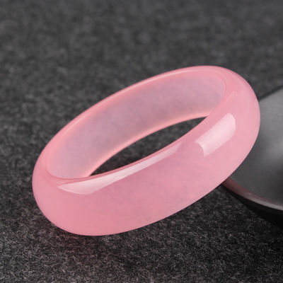 Kunst Sammlerfarbenes Pink Hibiskus Armband Naturviolettes Jade Armband A-Grad Jade Schmuck Armband Frauen