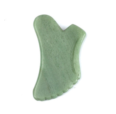 Grüner Aventurin Guasha Gua Sha Gesichtsmittelmodus Nr. abkgs-038 Für eine effektive Lymphdrainage und Hautpflege