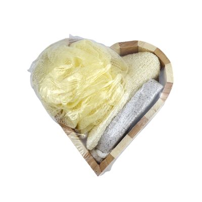Körperreinigungsgeräte Naturholz Liebesform Bad für Spa-Erlebnis