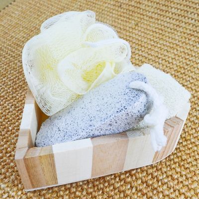 Körperreinigungsgeräte Naturholz Liebesform Bad für Spa-Erlebnis