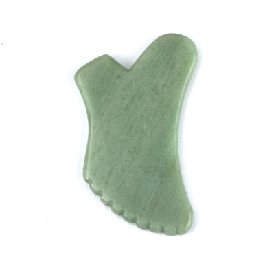 Grüner Aventurin Guasha Gua Sha Gesichtsmittelmodus Nr. abkgs-038 Für eine effektive Lymphdrainage und Hautpflege