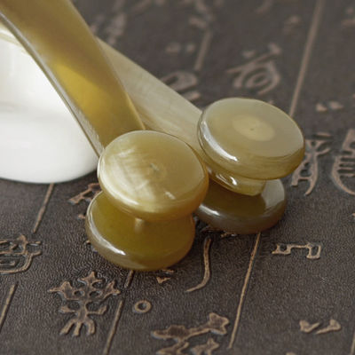 Yak Horn Gua Sha Board Bull Horn Körpermassager Hautpflege-Roller für den Ganzkörpermassagebereich