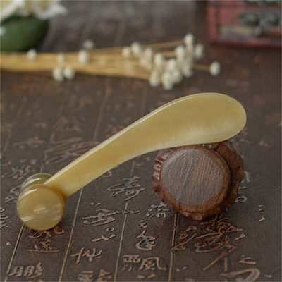 Yak Horn Gua Sha Board Bull Horn Körpermassager Hautpflege-Roller für den Ganzkörpermassagebereich