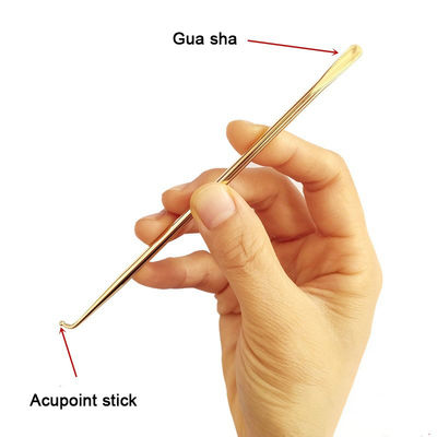 Körperpflege Acupoint Stick Kupfer Gua Sha Massagetool mit Bild und ISO9001 Zertifikat
