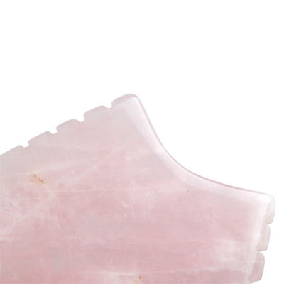 2024 Rose Quarz Gua Sha Massagegerät mit Zähnen Natürliche Kristallhaut Schönheitsmassager Gesichtslifting Anti-Aging Rosa Logo