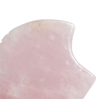 2024 Rose Quarz Gua Sha Massagegerät mit Zähnen Natürliche Kristallhaut Schönheitsmassager Gesichtslifting Anti-Aging Rosa Logo
