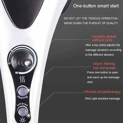 ABS Silicone Handheld Infrarot Massage Hammer für tiefe Gewebe Massage der Schulter Bein Fuß Muskeln unendlich variable Geschwindigkeit