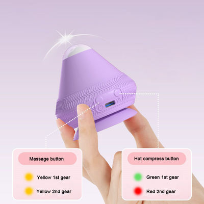 Temperaturverstellbarer Massageball mit elektrischer Adsorption Silikonmassagetool für Körper-Hot Compress-Massager