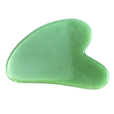75*50mm Rose Quarz Jade Bian Stein Skulptur Herz Gua Sha Gesicht Skulptur Werkzeug für Hals Rücken Schulter Massage Anti-Aging